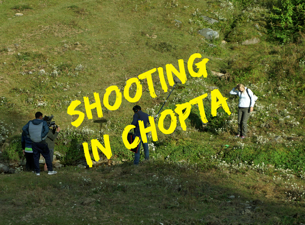 Movie Shooting in Chopta