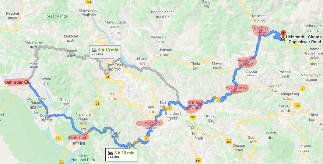 Dehradun to Chopta