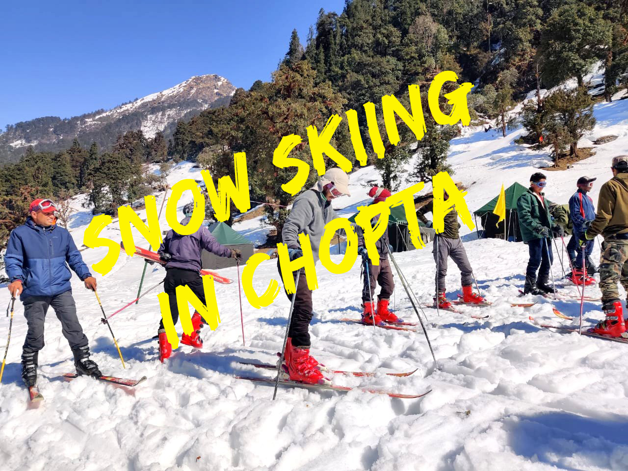 Skiing in Chopta